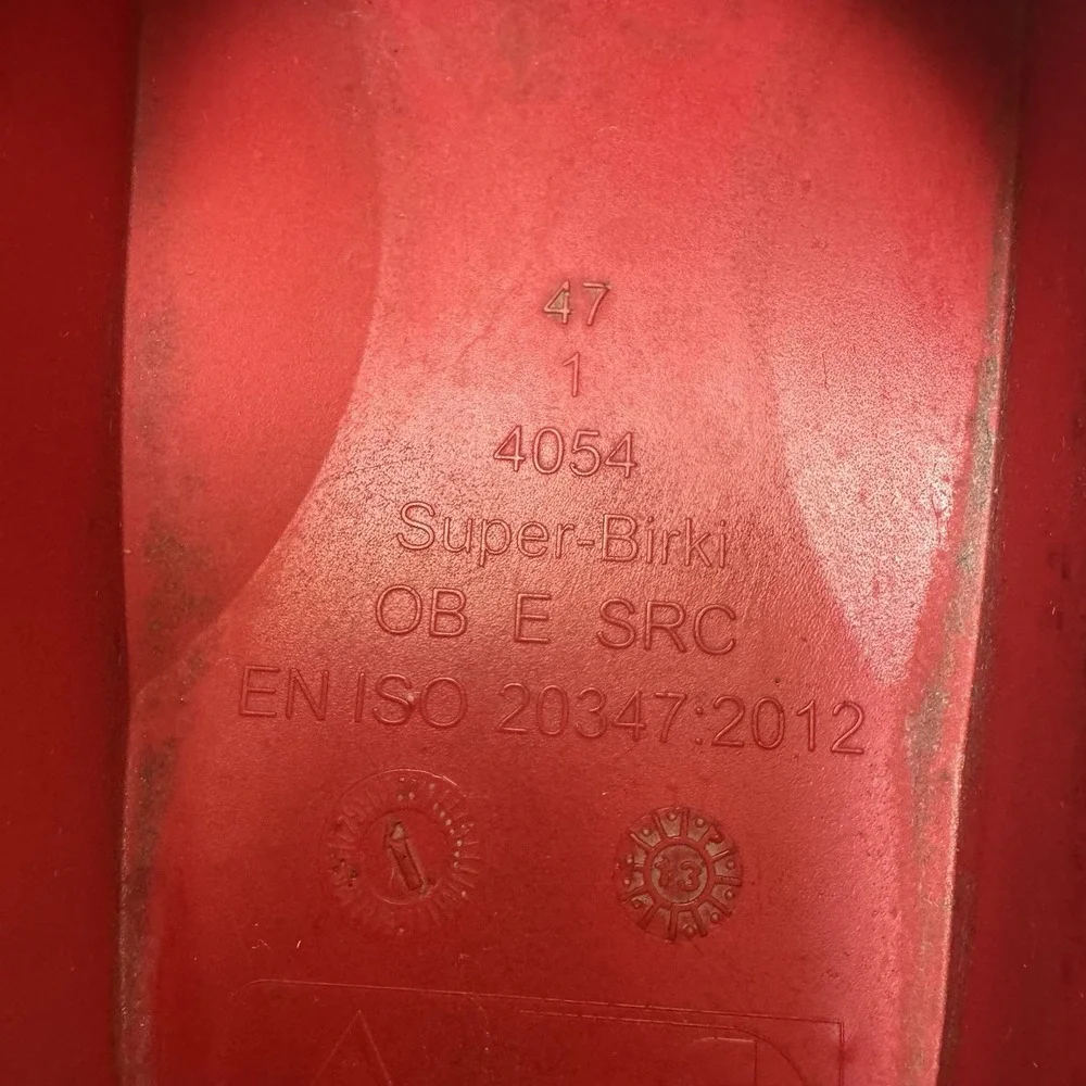 Birkenstock Red Slip-On Clogs - Picture 6 of 9